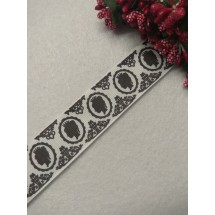 Репсовая лента с рисунком "Принцесса" 25 мм , цена за 1 м